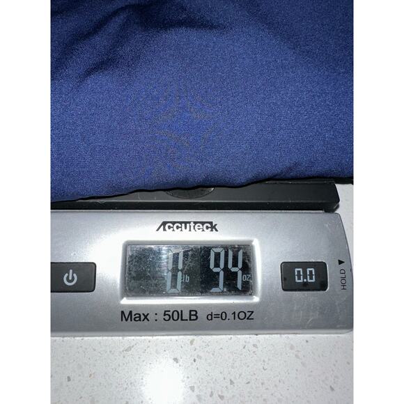 Susan Graver Top Liquid Knit Quarter Sleeve Navy L Stretch Casual Modern Minimal - Picture 8 of 8